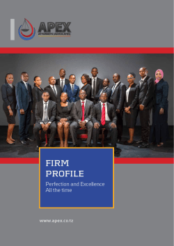 FIRM PROFILE - Apex Attorneys Advocate