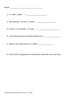 2. 36 hundreds + 10 tens + 4 ones