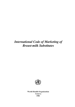 International Code of Marketing of Breast