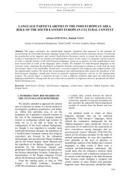 language particularities in the indo-european