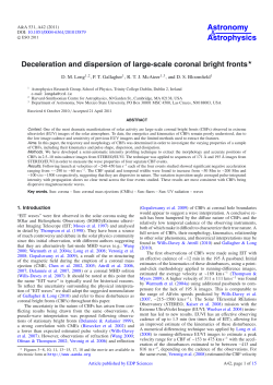 Deceleration and dispersion of large