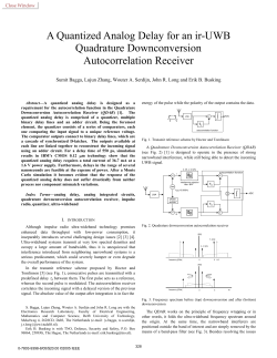 A Quantized Analog Delay for an ir
