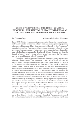 Crises of Whiteness and Empire in Colonial Indochina: The