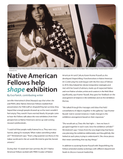 Native American Fellows help shape exhibition