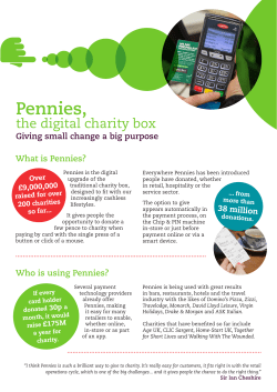 About Pennies for Hospitality