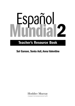 Teacher`s Resource Book