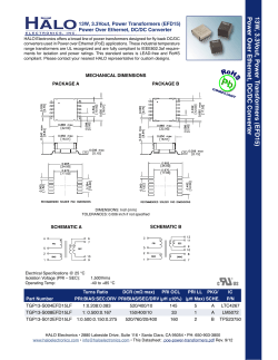 Power Over Ethernet, DC/DC Converter