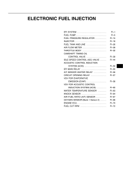 Electronic fuel injection