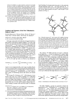 Synthesis and Structure of the First Tellurium(III) Radical Cation