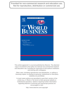 Global Talent Management and Global Talent