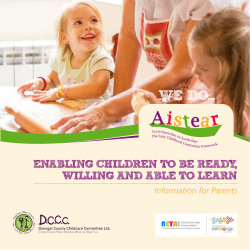 Enabling Children To Be Ready Willing and Able to Learn