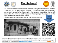The Railroad - Town of Northborough