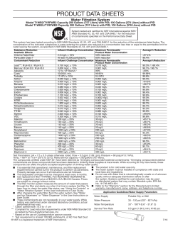 product data sheets