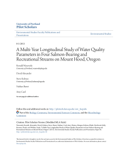 A Multi-Year Longitudinal Study of Water Quality