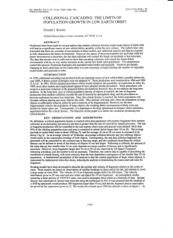 COLLISIONAL CASCADING: TFTE LIMITS OF POPULATION