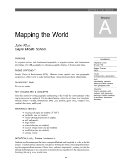 Mapping the World - Indiana University Bloomington