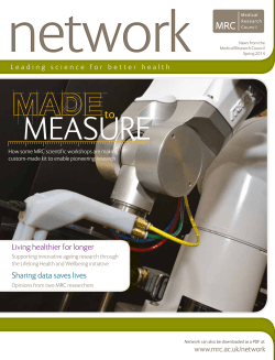 Network Spring 2014 - Medical Research Council
