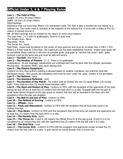 Official Small Sided Games Rules