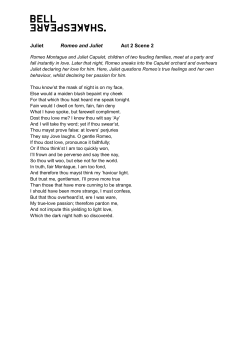 Juliet Romeo and Juliet Act 2 Scene 2