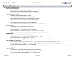 Chemistry Honors - SC3210H Scope and Sequence