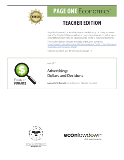 Teacher Edition - Federal Reserve Bank of St. Louis