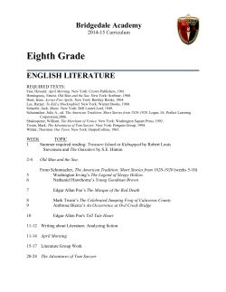 Eighth Grade - Bridgedale Academy