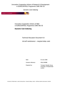 TDD9.0 - aircraft maintenance costs