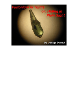 Plutonium in Trinitite