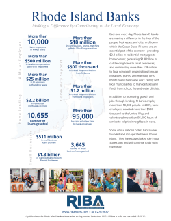 Rhode Island Banks - Rhode Island Bankers Association