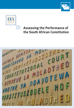 Assessing the performance of the South African constitution (C…