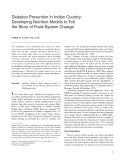 Diabetes Prevention in Indian Country