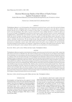 inhibit the growth of hypha - Universiti Kebangsaan Malaysia