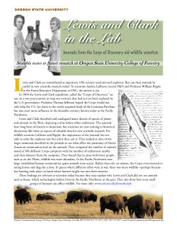 Lewis and Clark - Oregon Forest Resources Institute