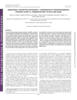 substance p receptor antagonist i: conversion of phosphoramidate