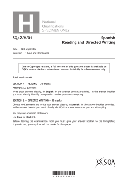 Spanish Reading and Directed Writing Redacted