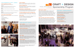 craft + design - Visual Arts Center of Richmond
