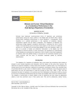 Blesses and Curses: Virtual Dissidence as a Contentious