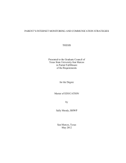 PARENT`S INTERNET MONITORING AND COMMUNICATION