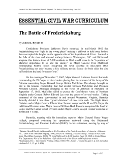 The Battle of Fredericksburg Essay