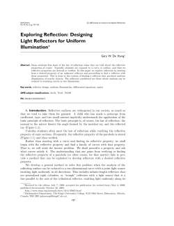 Exploring Reflection: Designing Light Reflectors for Uniform