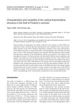 Full text (pdf format) - Boreal Environment Research