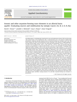 Arsenic and other oxyanion-forming trace elements in an alluvial