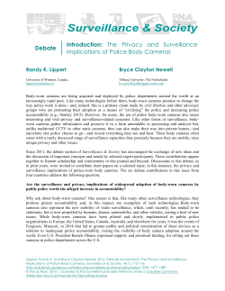 Debate Introduction: The Privacy and Surveillance Implications of