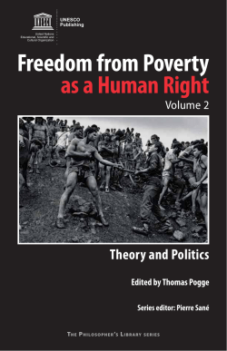 Freedom from poverty as a human right: theory and
