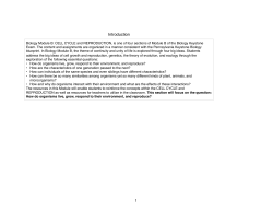 BIO B CELL AND CYCLE REPRODUCTION