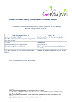 Bounce-back-ability handout