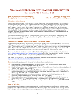ar 270: archaeology of the age of exploration