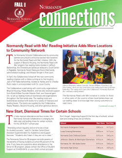 Normandy Read with Me! Reading Initiative Adds More Locations to