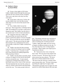 33. Galileo`s Vision by David White A 1It was a