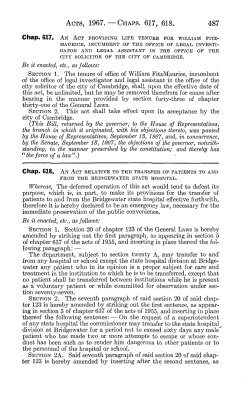 Be it enacted, etc., as follows: SECTION 1. The tenure of office of